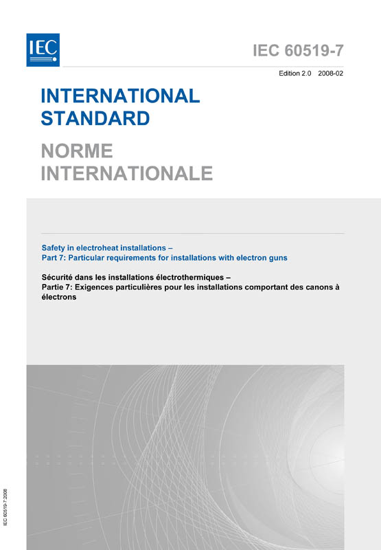 Cover IEC 60519-7:2008
